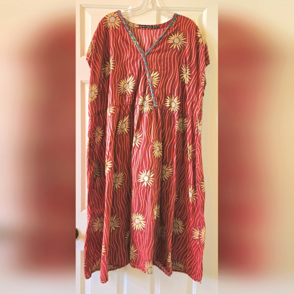 Gudrun Sjoden Sunflower Dress Red